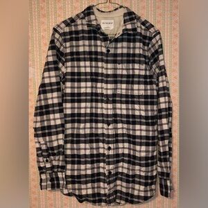 On The Byas Black & White Flannel - Size Small